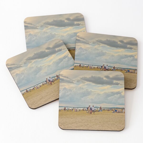 Item preview, People on the beach enjoying the summer designed and sold by DFLC Prints.
