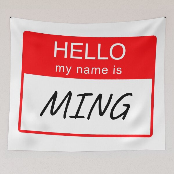 Item preview, Hello My Name Is Ming Name Tag Custom Personalised Design  designed and sold by CreatedbyJR.