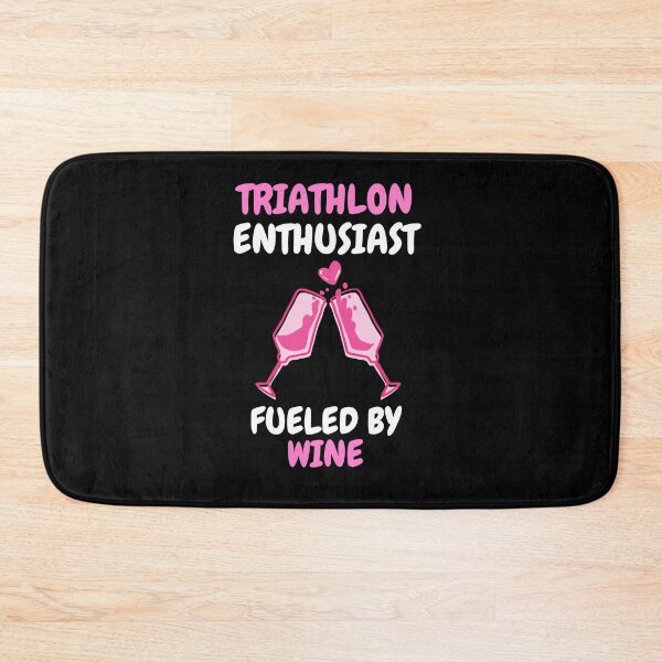 Item preview, entusiasta del triatlón impulsado por el vino designed and sold by SnowballStep.