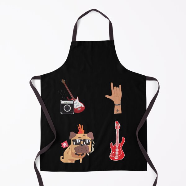 Item preview, Punk rock pug, mops, guitar, rock star. Gift for a music teacher designed and sold by RoManSmArt.