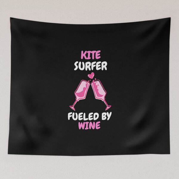 Item preview, kitesurfer fueled by wine designed and sold by SnowballStep.