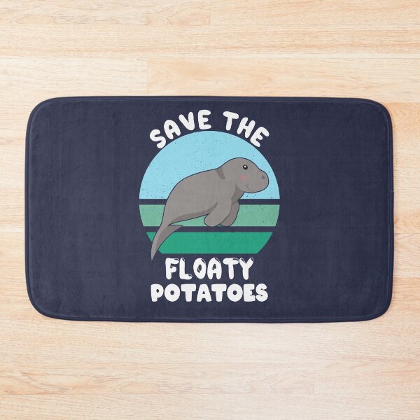 Item preview, Save the Manatees Dugong Floaty Potatoes Cute designed and sold by azmndesigns.