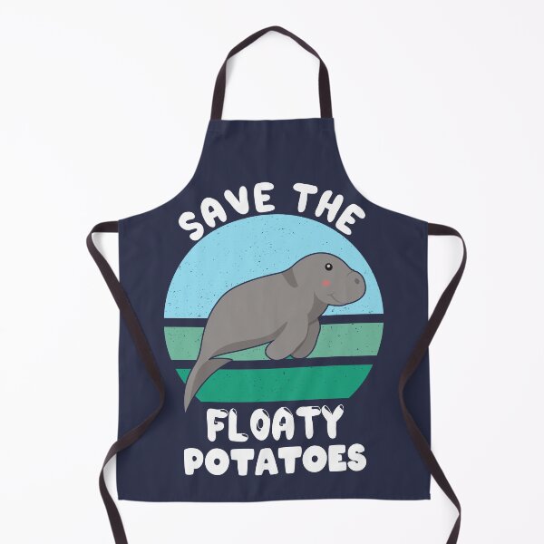 Item preview, Save the Manatees Dugong Floaty Potatoes Cute designed and sold by azmndesigns.