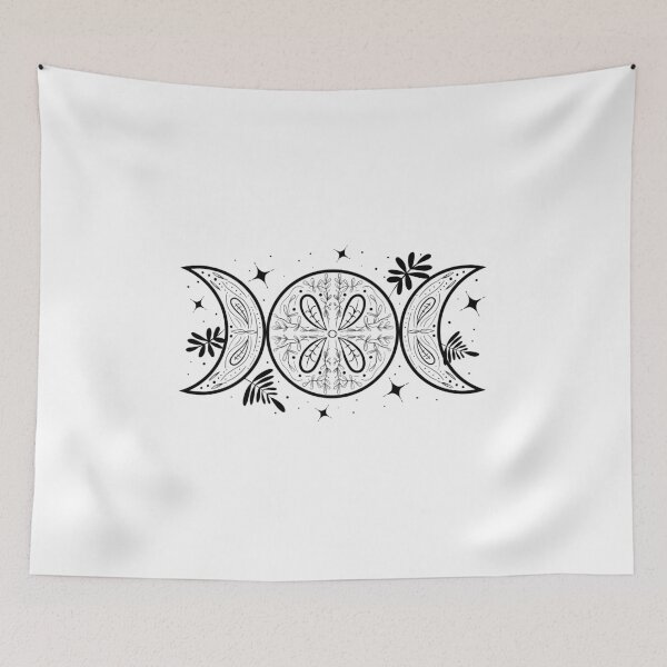 Item preview, Stunning Beautiful Wonderful Triple Goddess and Nature Symbol -White designed and sold by lipemo.
