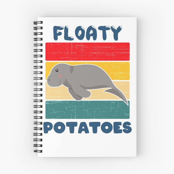 Item preview, Cute Dugong Manatee Floaty Potatoes designed and sold by azmndesigns.