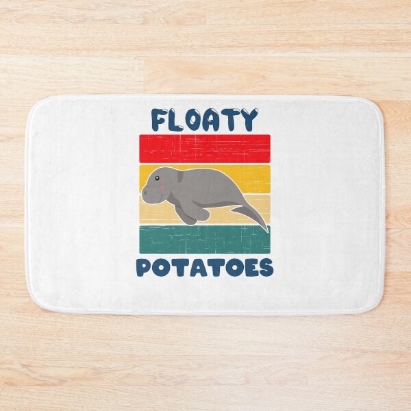 Item preview, Cute Dugong Manatee Floaty Potatoes designed and sold by azmndesigns.