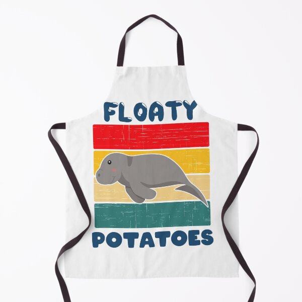 Item preview, Cute Dugong Manatee Floaty Potatoes designed and sold by azmndesigns.