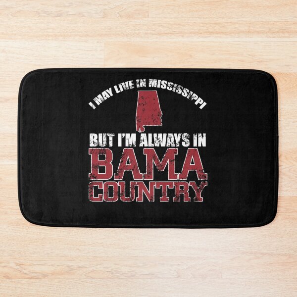 Item preview, I may live in Mississippi but my hear is in Bama country - Awesome Alabama Lover Gift designed and sold by Teenation9.
