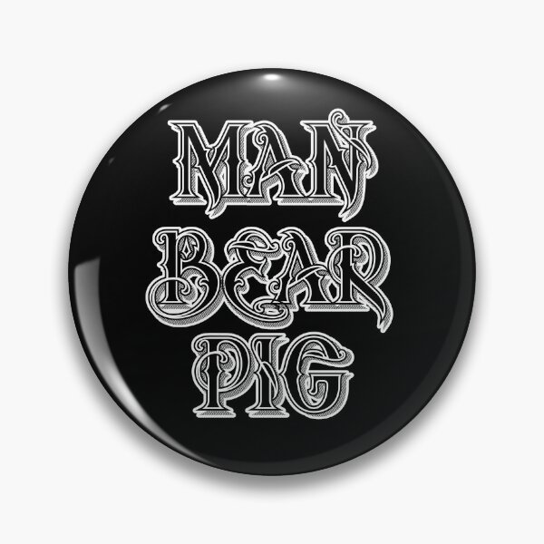 Item preview, MAN BEAR PIG FANCY FONT designed and sold by Iskybibblle.
