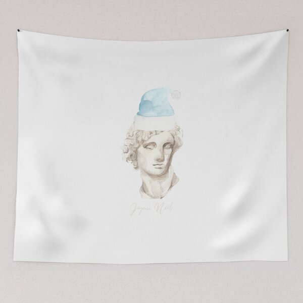 Item preview, Merry Chirstmas in French head statue sculpture vintage style designed and sold by frenchstylehome.