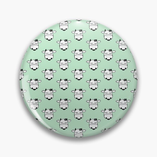 Item preview, Cute Sleepy Cow Print on Mint Green Background designed and sold by cgroenewald.