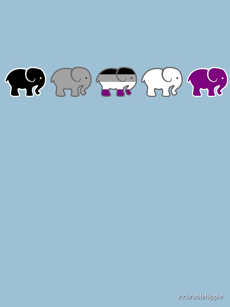 A parade of asexual elephants LGBTQIA by incurablehippie