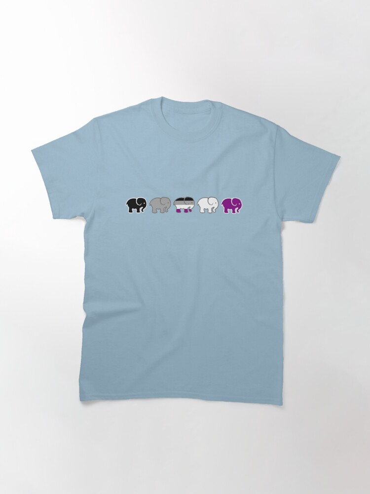 Alternate view of A parade of asexual elephants LGBTQIA Classic T-Shirt
