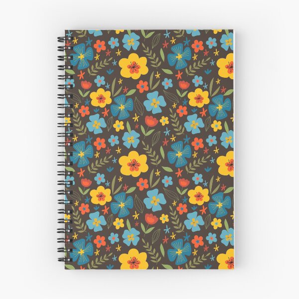 Item preview, Multicolor stylized flowers and leaves on a dark background. designed and sold by IrinaOstapenko.