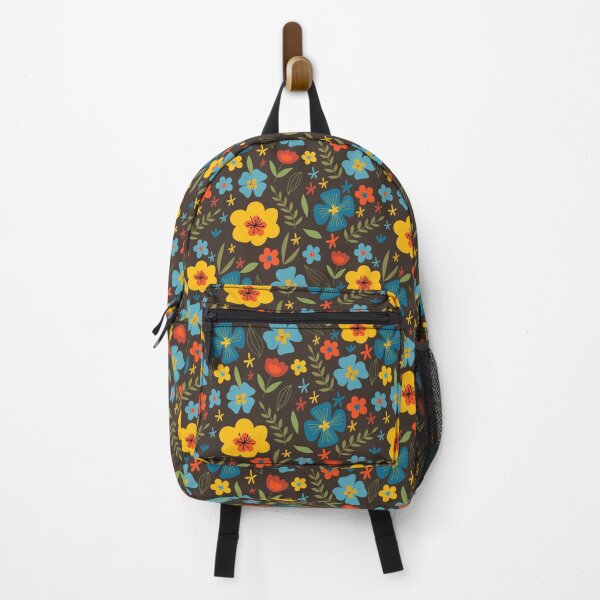 Item preview, Multicolor stylized flowers and leaves on a dark background. designed and sold by IrinaOstapenko.