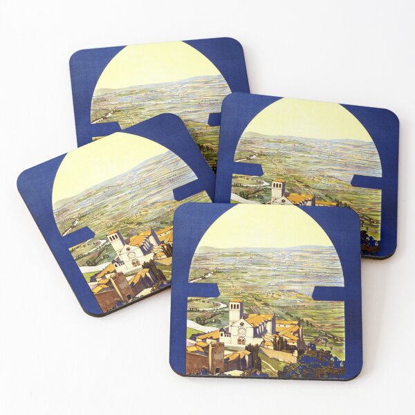 Item preview, ASSISI ITALY Umbria Region ENIT Vintage Italian Travel Poster designed and sold by retroposters.