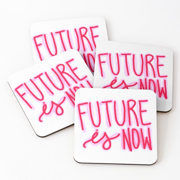 Item preview, Future is now (neon sign style) designed and sold by SOFTIA.