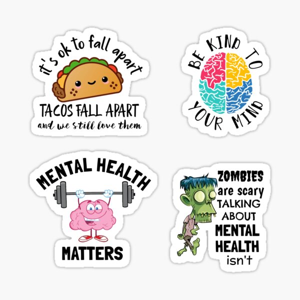 Zitate zur psychischen Gesundheit Sticker
