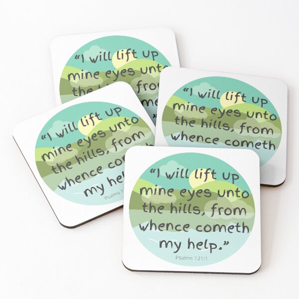 Item preview, Bible Scriptures Psalm 121:1 designed and sold by DiverseMerch.