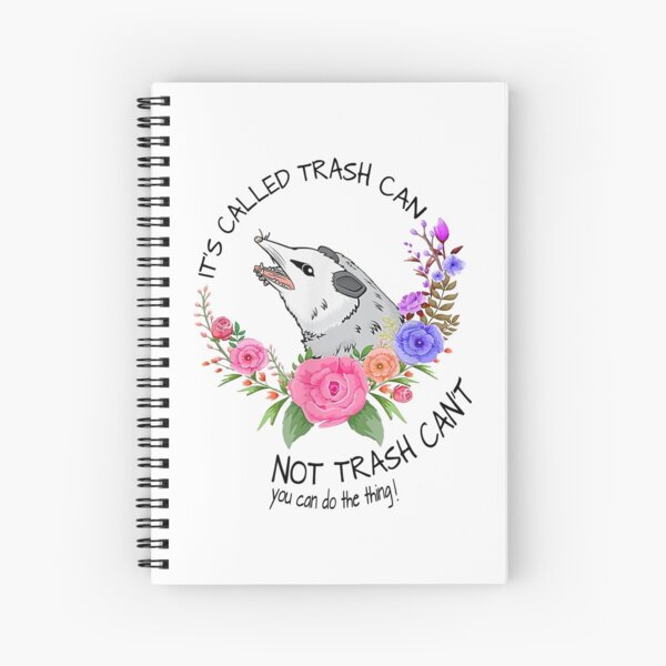 Item preview, It's called trash can not trash can't - Possum with flowers designed and sold by JanelAmico.