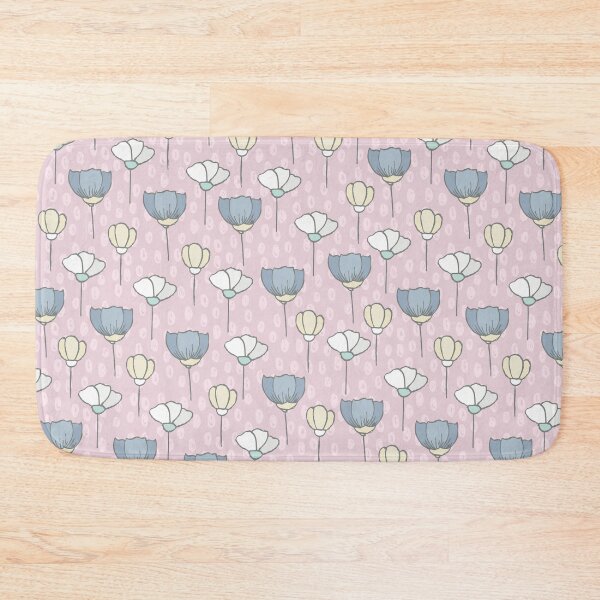 Item preview, Pink and blue flower pattern designed and sold by Marianne1108.