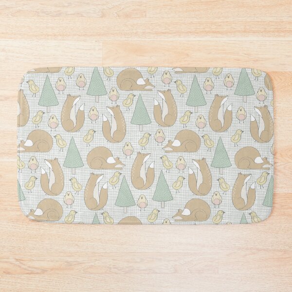 Item preview, Fox and bird forest pattern designed and sold by Marianne1108.