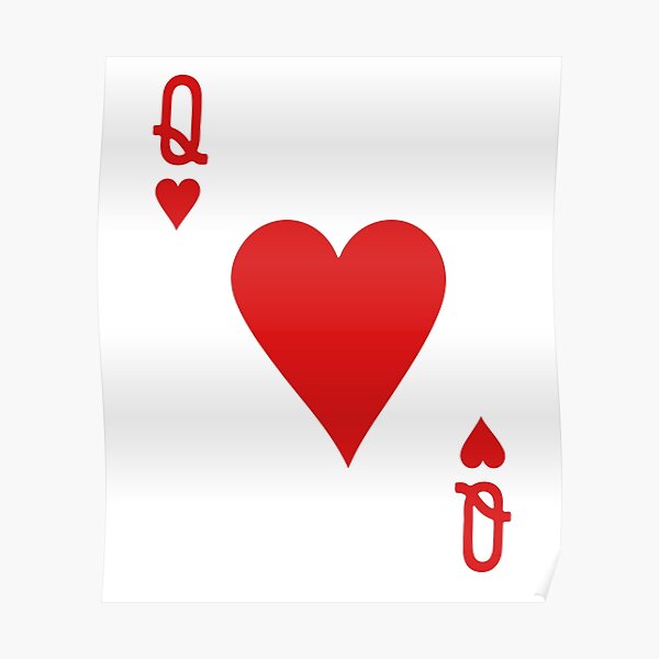 Queen Of Hearts Posters Redbubble