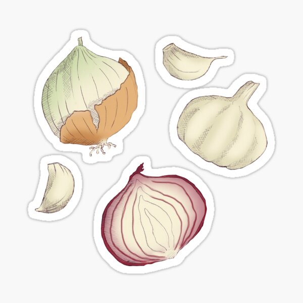 Onions and Garlic Sticker