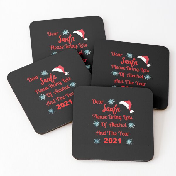 Item preview, Dear Santa Please Bring Lots Of Alcohol And The Year 2021 designed and sold by printgaff.