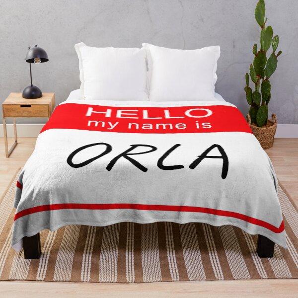 Item preview, Hello My Name is Orla Name Tag Custom Personalised Design designed and sold by CreatedbyJR.