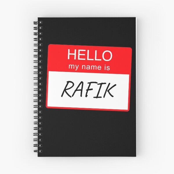 Item preview, Hello My Name is Rafik Name Tag Custom Personalised Design designed and sold by CreatedbyJR.