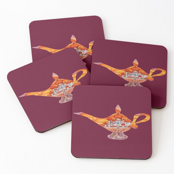 Item preview, Watercolor Silhouette Aladdin Magic Lamp designed and sold by Krystal280791 Shop.