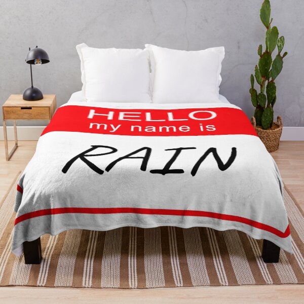 Item preview, Hello My Name is Rain Name Tag Custom Personalised Design designed and sold by CreatedbyJR.