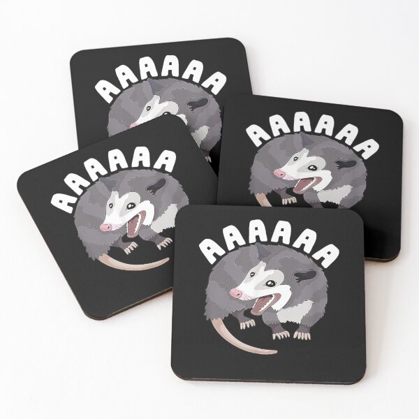 Item preview, AAAAAA Screaming Opossum Stressed Possum Funny Dank Meme designed and sold by JanelAmico.