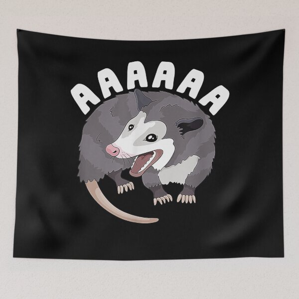 Item preview, AAAAAA Screaming Opossum Stressed Possum Funny Dank Meme designed and sold by JanelAmico.