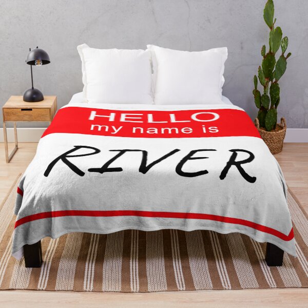 Item preview, Hello My Name is River Name Tag Custom Personalised Design designed and sold by CreatedbyJR.