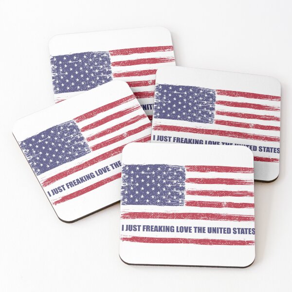 Item preview, I Just Freaking Love The United States Blue designed and sold by J-LaD.