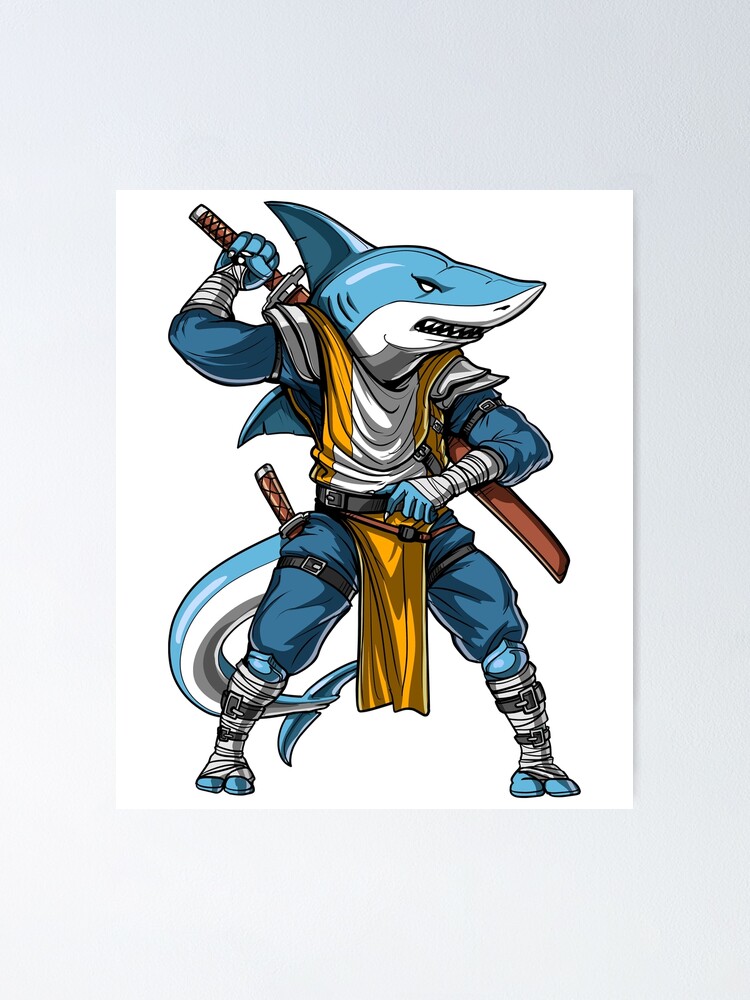 Ninja Shark Ocean Samurai' Bandana