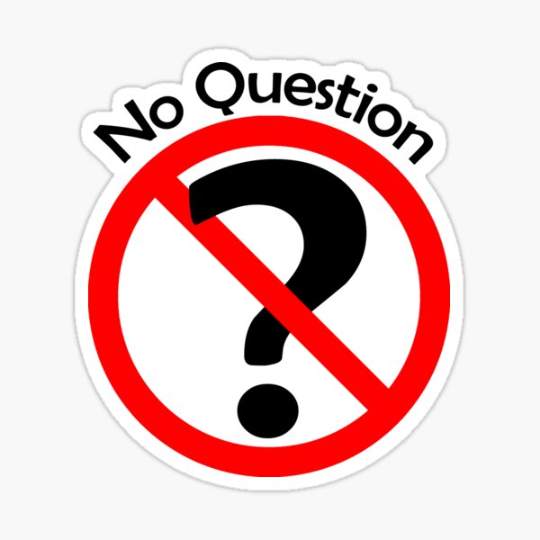 Item preview, No Question - No Doubt designed and sold by notstuff.