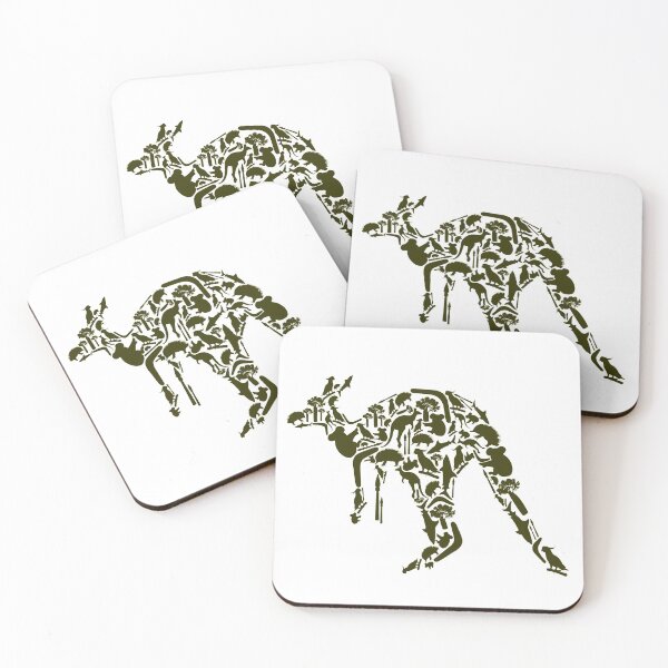 Item preview, Kangaroo Pattern designed and sold by VibrantGifts.