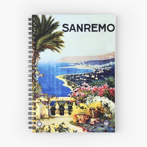 Item preview, SANREMO ITALIAN Riviera Mediterranean Holidays Tourism ENIT Vintage Travel  designed and sold by retroposters.