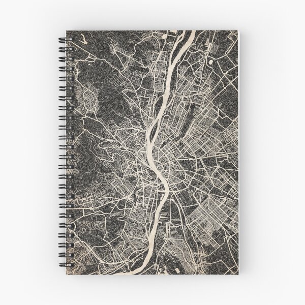Item preview, Budapest map ink lines designed and sold by InkMaps.