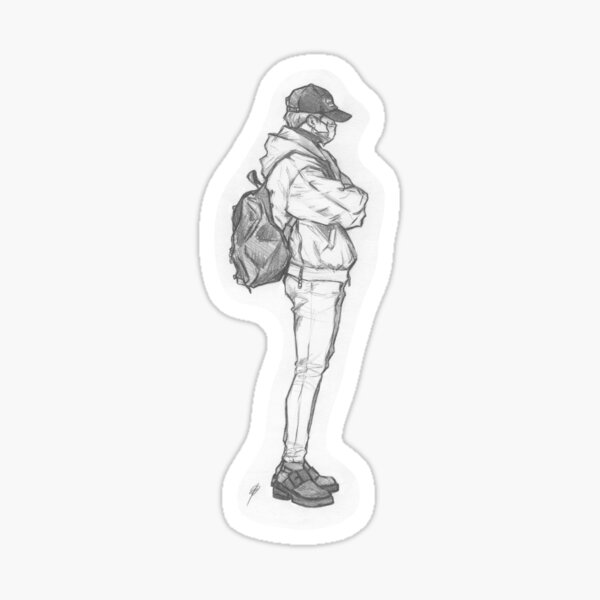 Park Jimin: Airport Fashion  Sticker for Sale by hyyhk