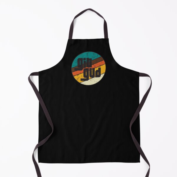 Item preview, Git Gud Gamer Meme in Retro Style Circle designed and sold by GeekyMumDesigns.