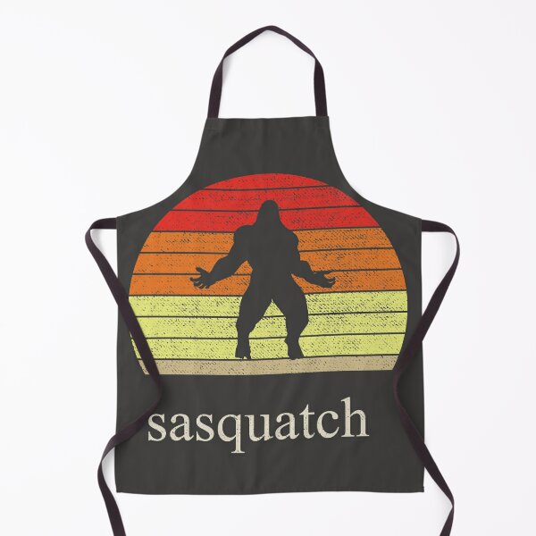 Kitchen Apron Women Apron for Men Sasquatch Fun Apron Bigfoot Apron for  Women Men BBQ Apron Gift Men Apron Gifts Women Mens Grilling Apron 