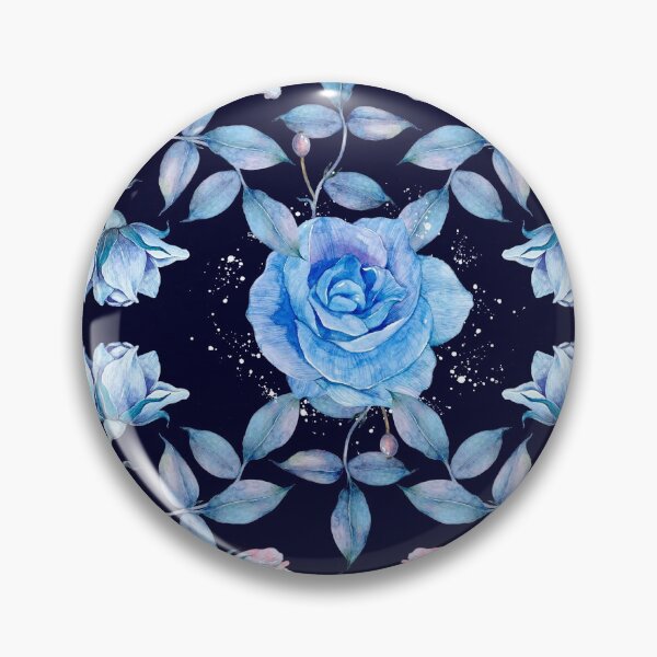Item preview, Blue Rose Floral Watercolor Painting  designed and sold by newburyboutique.