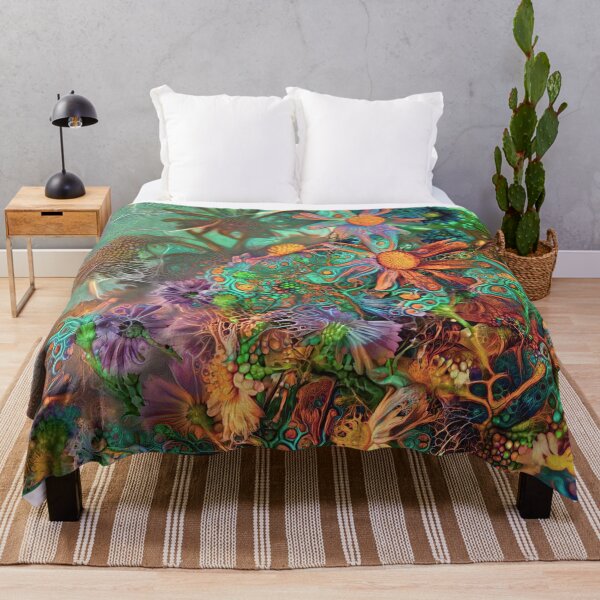 Item preview, Flor abstracta pintura de sueño profundo designed and sold by blackhalt.