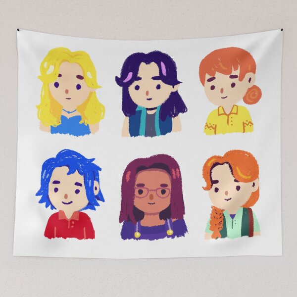 Item preview, Stardew Valley Bachelorettes Sticker Pack designed and sold by stringbbeans.