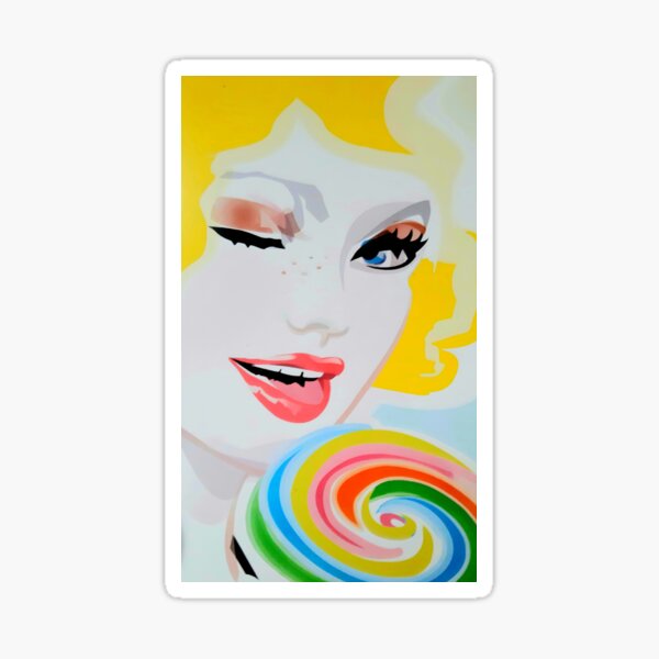 Blonde Lady Sticker