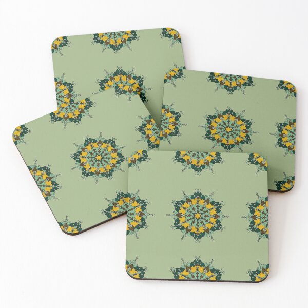 Item preview, Mandala seamless green design designed and sold by evrmrn.